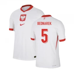 Camiseta Fútbol Polonia Bednarek #5 Eurocopa 2024 Primera Hombre Equipación