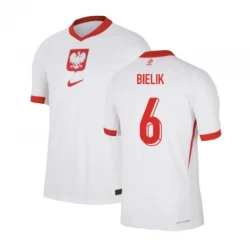 Camiseta Fútbol Polonia Bielik #6 Eurocopa 2024 Primera Hombre Equipación