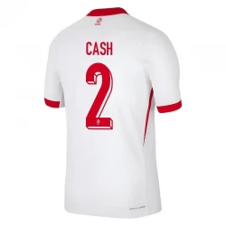 Camiseta Fútbol Polonia Cash #2 Eurocopa 2024 Primera Hombre Equipación