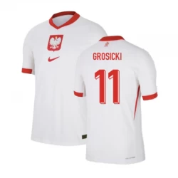 Camiseta Fútbol Polonia Grosicki #11 Eurocopa 2024 Primera Hombre Equipación