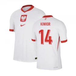 Camiseta Fútbol Polonia Kiwior #14 Eurocopa 2024 Primera Hombre Equipación