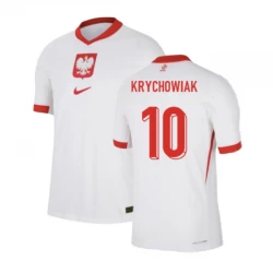 Camiseta Fútbol Polonia Krychowiak #10 Eurocopa 2024 Primera Hombre Equipación
