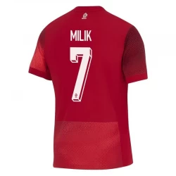 Camiseta Fútbol Polonia Milik #7 Eurocopa 2024 Segunda Hombre Equipación
