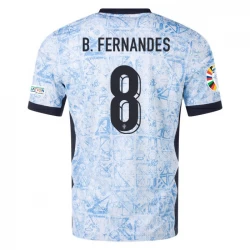 Camiseta Fútbol Portugal Bruno Fernandes #8 Eurocopa 2024 Segunda Hombre Equipación