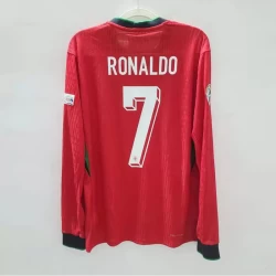 Camiseta Fútbol Portugal Cristiano Ronaldo #7 Eurocopa 2024 Primera Hombre Equipación Manga Larga