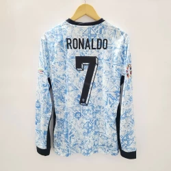 Camiseta Fútbol Portugal Cristiano Ronaldo #7 Eurocopa 2024 Segunda Hombre Equipación Manga Larga