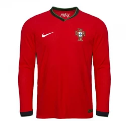 Camiseta Fútbol Portugal Eurocopa 2024 Primera Hombre Equipación Manga Larga