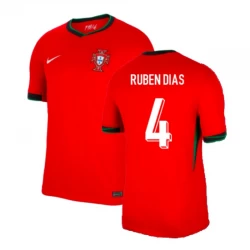 Camiseta Fútbol Portugal Rúben Dias #4 Eurocopa 2024 Primera Hombre Equipación