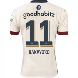 Camiseta Fútbol PSV Eindhoven 2023-24 Bakayoko #11 Segunda Equipación Hombre