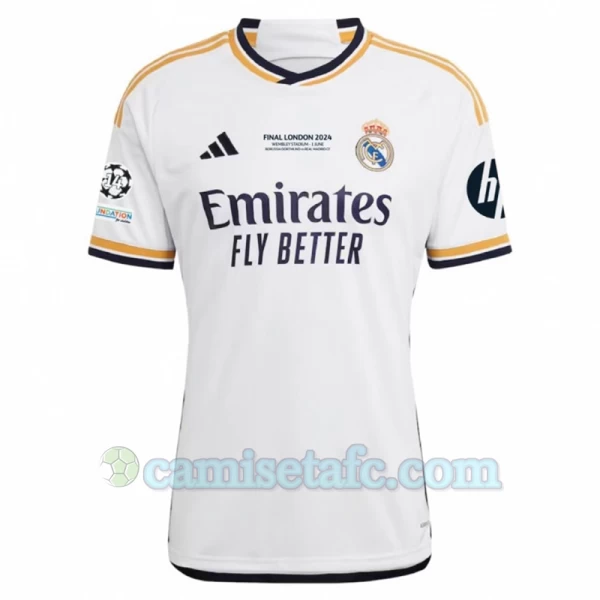 Camiseta Fútbol Real Madrid 2023-24 Final London HP Primera Equipación Hombre