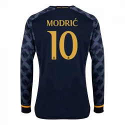 Camiseta Fútbol Real Madrid 2023-24 Luka Modrić #10 Segunda Equipación Hombre Manga Larga