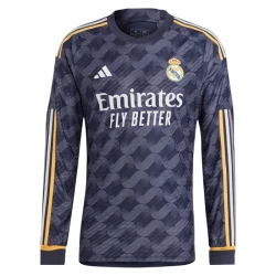 Camiseta Fútbol Real Madrid 2023-24 Segunda Equipación Hombre Manga Larga