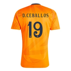 Camiseta Fútbol Real Madrid 2024-25 D. Ceballos #19 Segunda Equipación Hombre