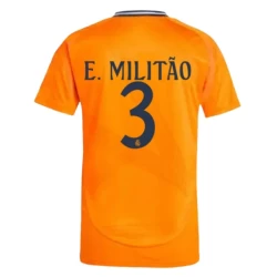 Camiseta Fútbol Real Madrid 2024-25 E. Militao #3 Segunda Equipación Hombre