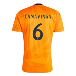 Camiseta Fútbol Real Madrid 2024-25 Eduardo Camavinga #6 Segunda Equipación Hombre