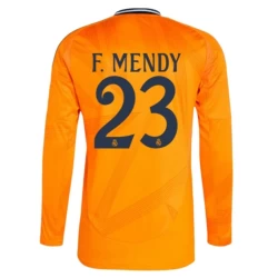 Camiseta Fútbol Real Madrid 2024-25 F.Mendy #23 Segunda Equipación Hombre Manga Larga