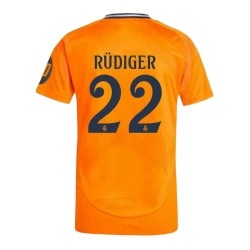 Camiseta Fútbol Real Madrid 2024-25 HP Antonio Rudiger #22 Segunda Equipación Hombre