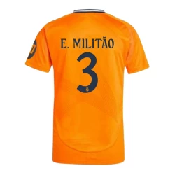 Camiseta Fútbol Real Madrid 2024-25 HP E.Militao #3 Segunda Equipación Hombre