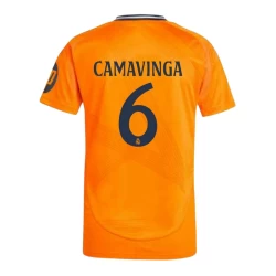 Camiseta Fútbol Real Madrid 2024-25 HP Eduardo Camavinga #6 Segunda Equipación Hombre