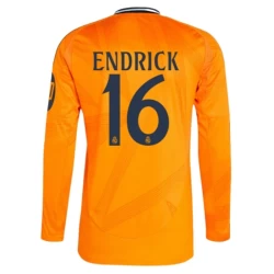 Camiseta Fútbol Real Madrid 2024-25 HP Endrick #16 Segunda Equipación Hombre Manga Larga