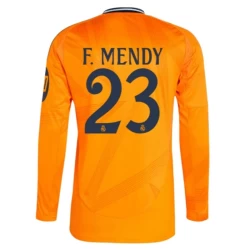 Camiseta Fútbol Real Madrid 2024-25 HP F.Mendy #23 Segunda Equipación Hombre Manga Larga