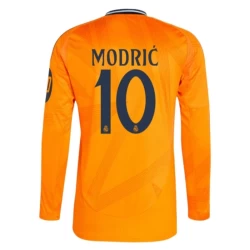 Camiseta Fútbol Real Madrid 2024-25 HP Modric #10 Segunda Equipación Hombre Manga Larga