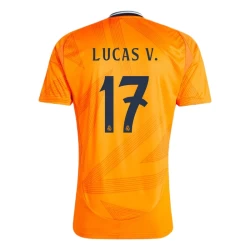 Camiseta Fútbol Real Madrid 2024-25 Lucas V. #17 Segunda Equipación Hombre