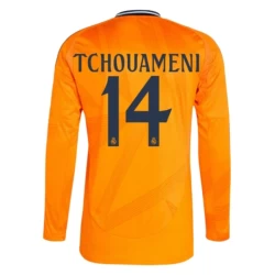 Camiseta Fútbol Real Madrid 2024-25 Tchouameni #14 Segunda Equipación Hombre Manga Larga