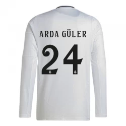 Camiseta Fútbol Real Madrid Arda Guler #24 2024-25 Primera Equipación Hombre Manga Larga