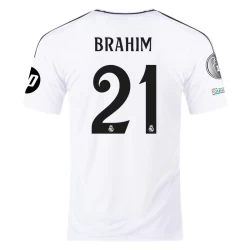 Camiseta Fútbol Real Madrid Brahim #21 2024-25 HP Primera Equipación Hombre