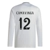 Camiseta Fútbol Real Madrid Camavinga #12 2024-25 Primera Equipación Hombre Manga Larga