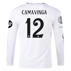 Camiseta Fútbol Real Madrid Carvajal #12 2024-25 HP Primera Equipación Hombre Manga Larga