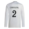 Camiseta Fútbol Real Madrid Carvajal #2 2024-25 Primera Equipación Hombre Manga Larga