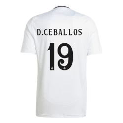 Camiseta Fútbol Real Madrid D. Ceballos #19 2024-25 Primera Equipación Hombre