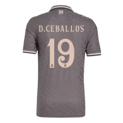 Camiseta Fútbol Real Madrid D. Ceballos #19 2024-25 Tercera Equipación Hombre