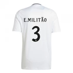 Camiseta Fútbol Real Madrid E. Militao #3 2024-25 Primera Equipación Hombre