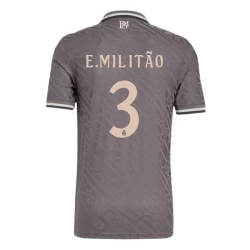 Camiseta Fútbol Real Madrid E.Militao #3 2024-25 Tercera Equipación Hombre