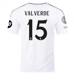 Camiseta Fútbol Real Madrid Federico Valverde #15 2024-25 HP Primera Equipación Hombre