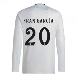 Camiseta Fútbol Real Madrid Fran Garcia #20 2024-25 Primera Equipación Hombre Manga Larga