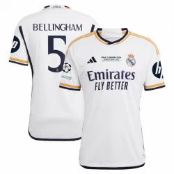 Camiseta Fútbol Real Madrid Jude Bellingham #5 2023-24 Final London HP Primera Equipación Hombre