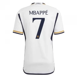 Camiseta Fútbol Real Madrid Kylian Mbappé #7 2023-24 Primera Equipación Hombre