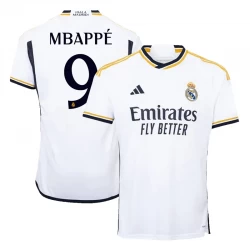 Camiseta Fútbol Real Madrid Kylian Mbappé #9 2023-24 Primera Equipación Hombre