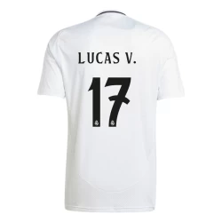 Camiseta Fútbol Real Madrid Lucas V. #17 2024-25 Primera Equipación Hombre