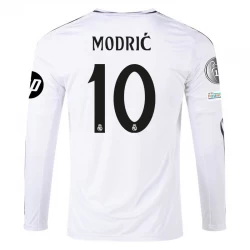 Camiseta Fútbol Real Madrid Luka Modrić #10 2024-25 HP Primera Equipación Hombre Manga Larga