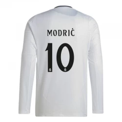 Camiseta Fútbol Real Madrid Luka Modrić #10 2024-25 Primera Equipación Hombre Manga Larga