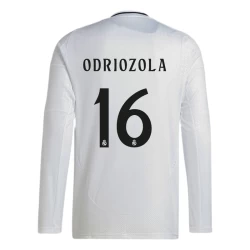 Camiseta Fútbol Real Madrid Odriozola #16 2024-25 Primera Equipación Hombre Manga Larga