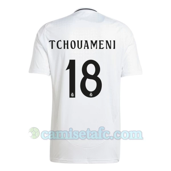 Camiseta Fútbol Real Madrid Tchouameni #18 2024-25 Primera Equipación Hombre