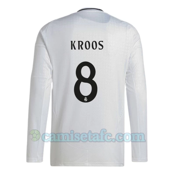 Camiseta Fútbol Real Madrid Toni Kroos #8 2024-25 Primera Equipación Hombre Manga Larga