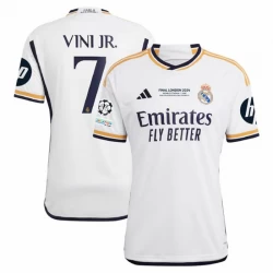 Camiseta Fútbol Real Madrid Vinicius Junior #7 2023-24 Final London HP Primera Equipación Hombre
