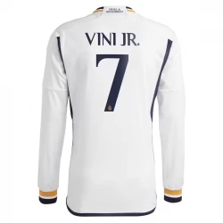 Camiseta Fútbol Real Madrid Vinicius Junior #7 2023-24 Primera Equipación Hombre Manga Larga